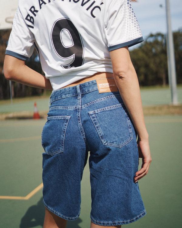 Clark Jeans Lea Shorts - Pebble Mid Stone