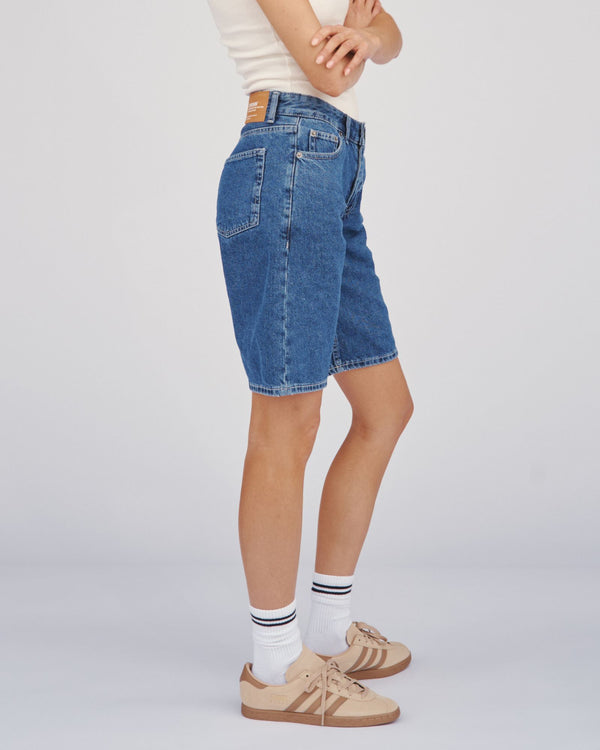 Clark Jeans Lea Shorts - Pebble Mid Stone