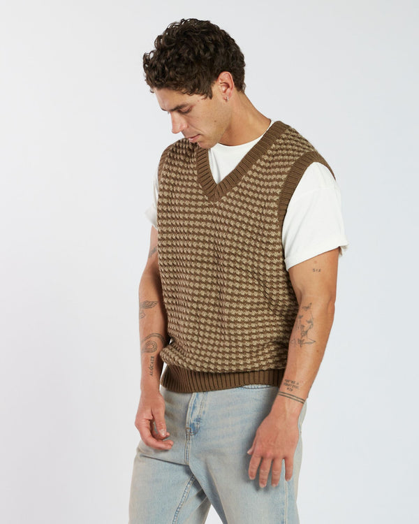 clark jeans Lowen Vest - Morel Mix