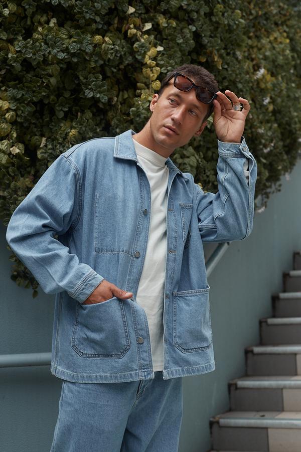 Clark Jeans Niko Jacket - Pebble Light Retro