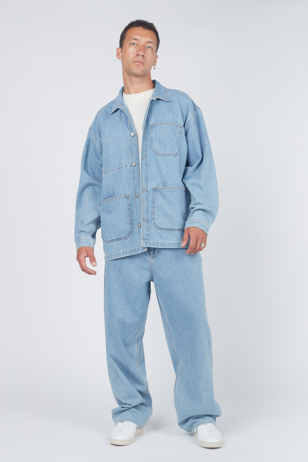 clark jeans Niko Jacket - Pebble Light Retro