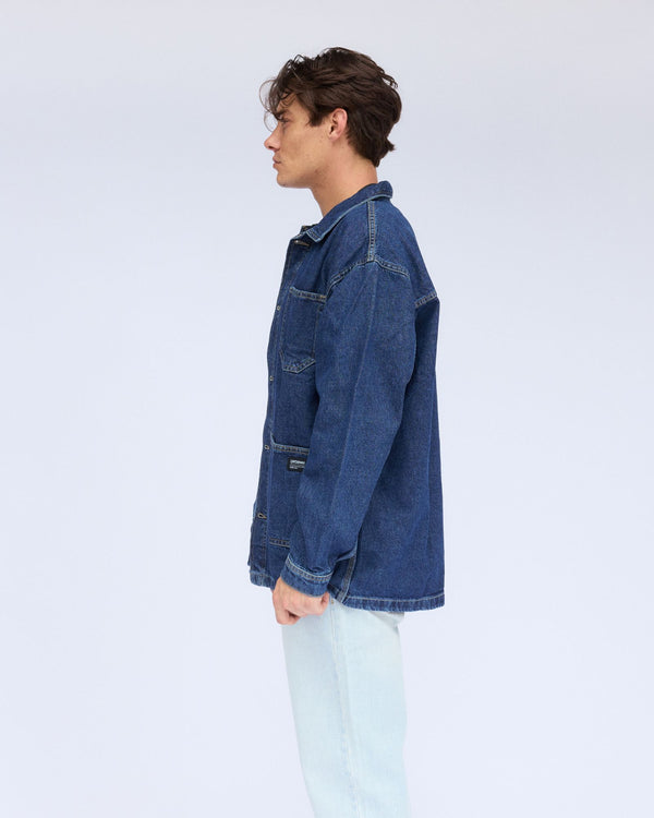 Clark Jeans Niko Worker Jacket - Pebble Dark Retro