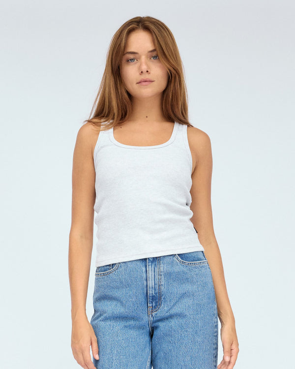 clark jeans Nyla Top - Light Grey Melange