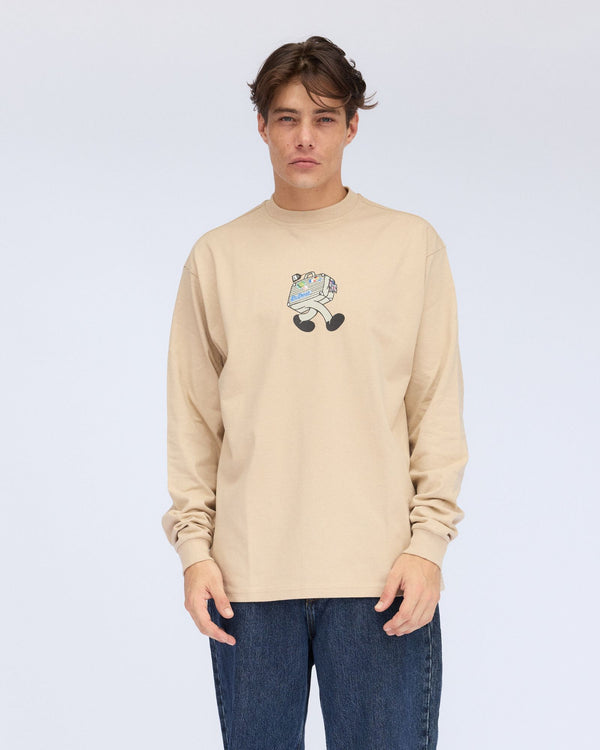 clark jeans Reno Long Sleeve - Pale Taupe Traveller