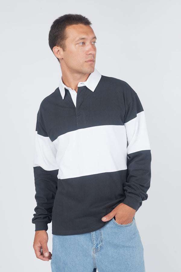 clark jeans Reno Long Sleeve Rugby - Graphite