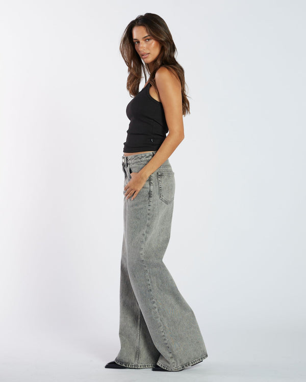 Clark Jeans Rhue Wide Jeans - Ash Grey
