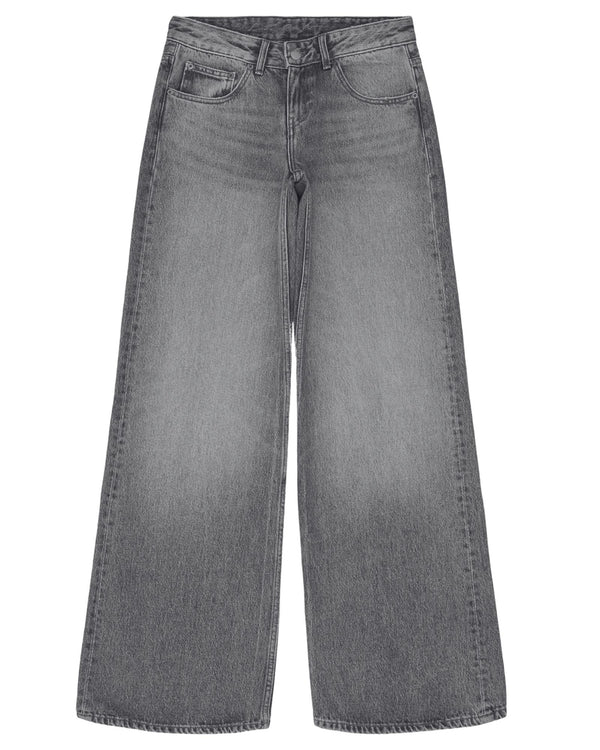 Clark Jeans Rhue Wide Jeans - Mid Grey Used