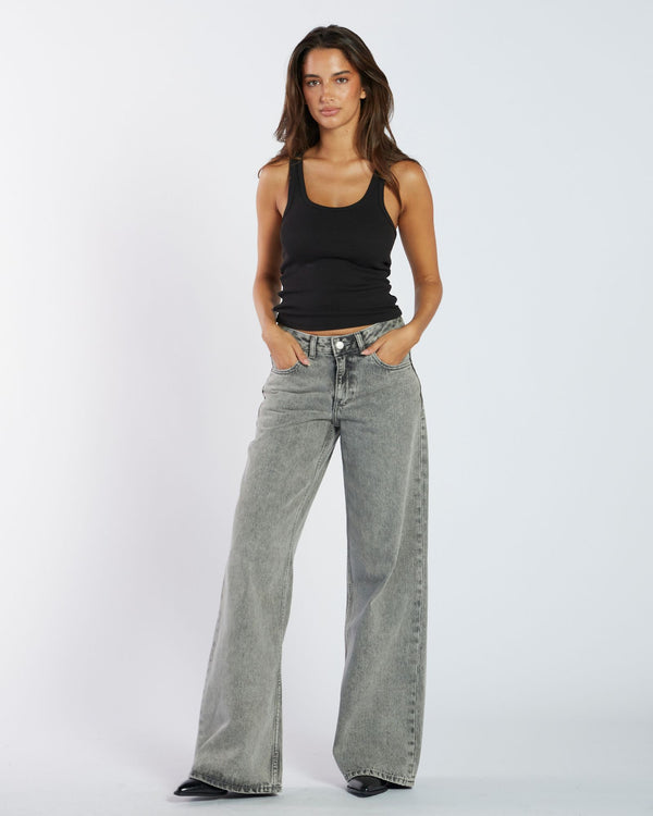 Clark Jeans Rhue Wide Jeans TALL - Ash Grey