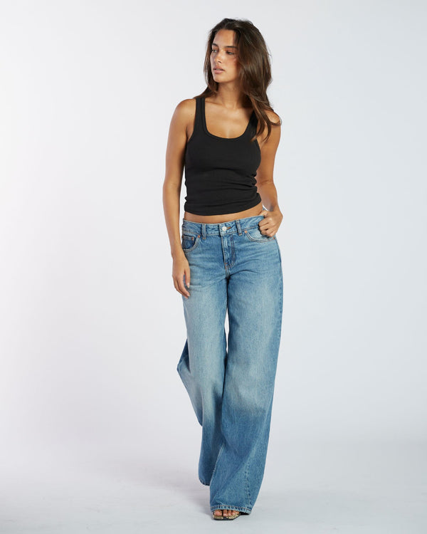 clark jeans Rhue Wide Jeans TALL - Stream Sky Fade