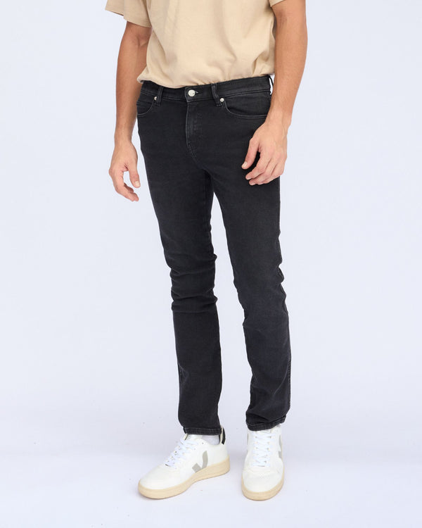 Clark Jeans Snap Skinny Jeans - Black Mist