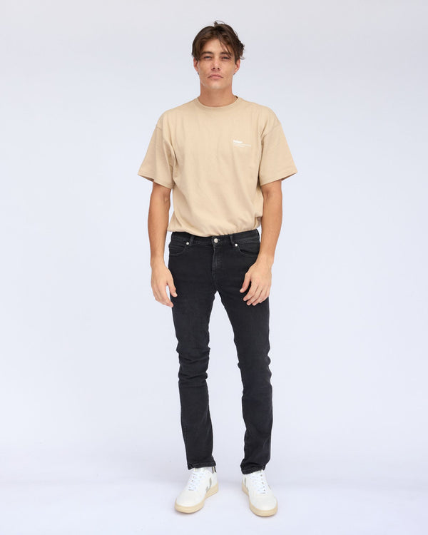 Clark Jeans Snap Skinny Jeans - Black Mist