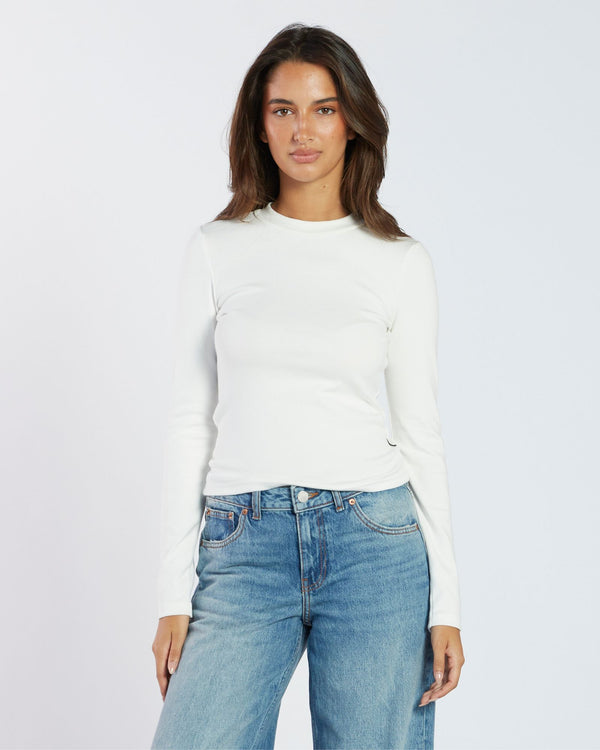 clark jeans Stella Long Sleeve Top - Off White
