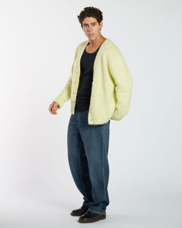 Clark Jeans Tom Cardigan - Brushed Light Yellow