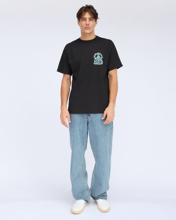 Clark Jeans Trooper Tee - Black Small DD Peace