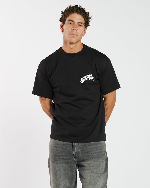 clark jeans Trooper Tee - Black The Good Times