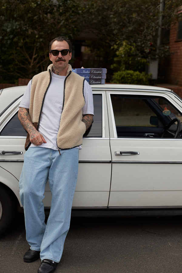 Clark Jeans Unisex Dey Pile Vest Light Khaki