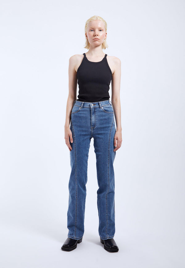 Clark Jeans Moxy Straight Curve Cut Jeans TALL - Vale Sky Plain
