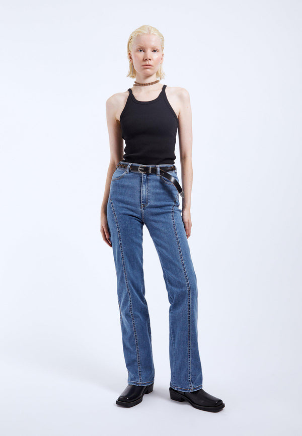 clark jeans Moxy Straight Curve Cut Jeans TALL - Vale Sky Plain