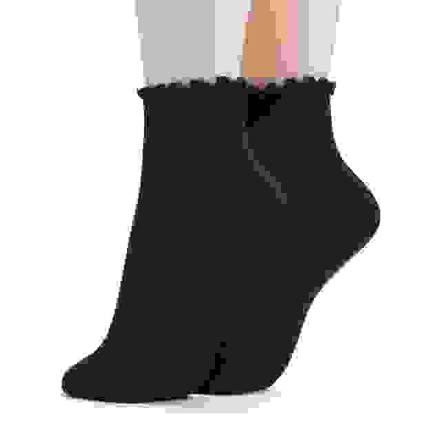 Clarks 2 Pack Rosewelt Crew Sock Black/Black