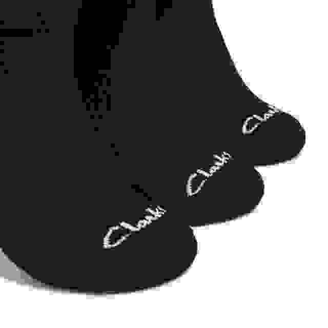 Clarks 3 Pack Athletic Black