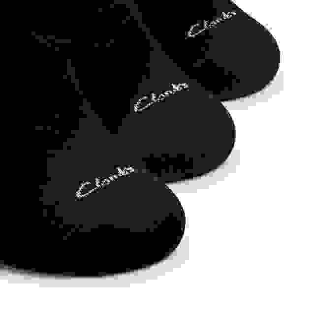 Clarks 3 Pack Liners Black