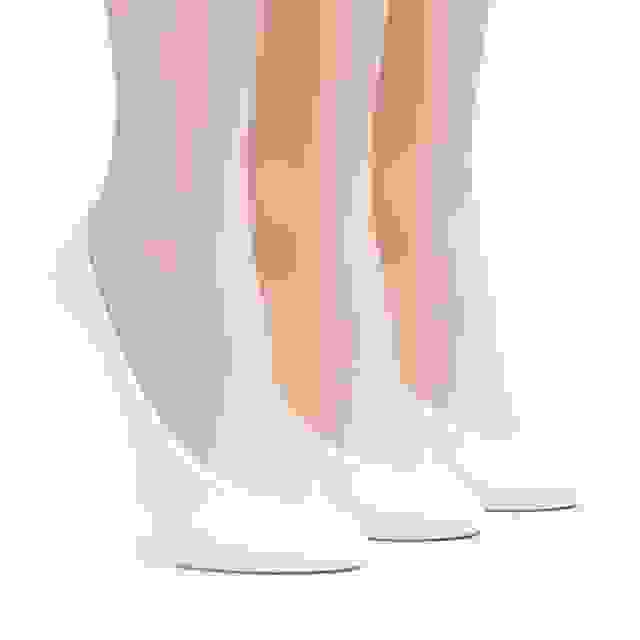 clarks 3 pack Solid Liner Sock White