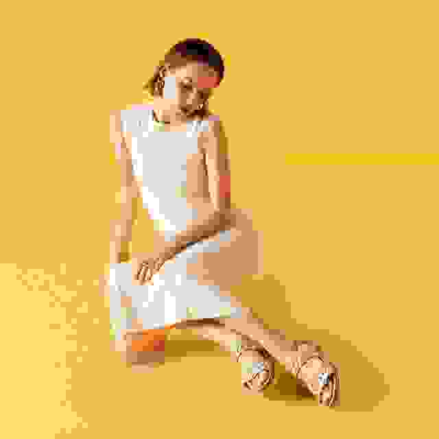 Clarks Arwell Glide Metallic Combination