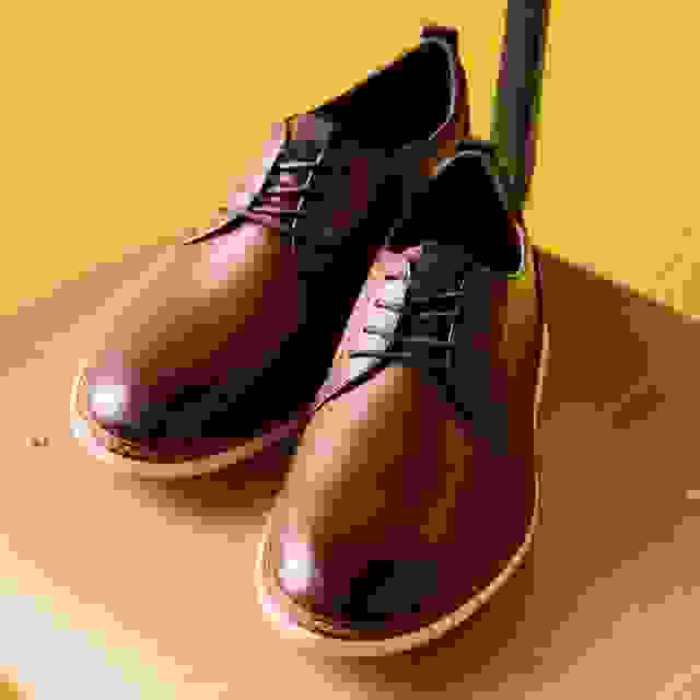 Clarks Brantin Plain Dark Tan Leather