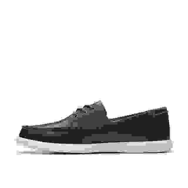 Clarks Bratton Boat Navy Leather