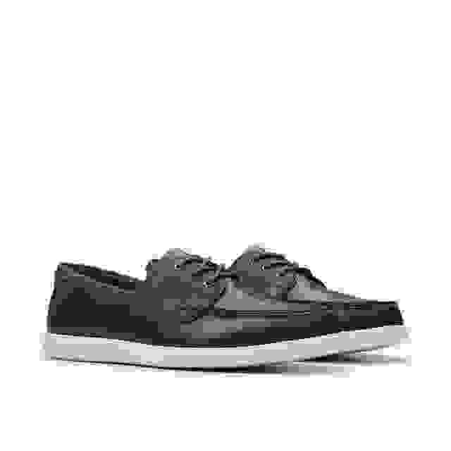 Clarks Bratton Boat Navy Leather