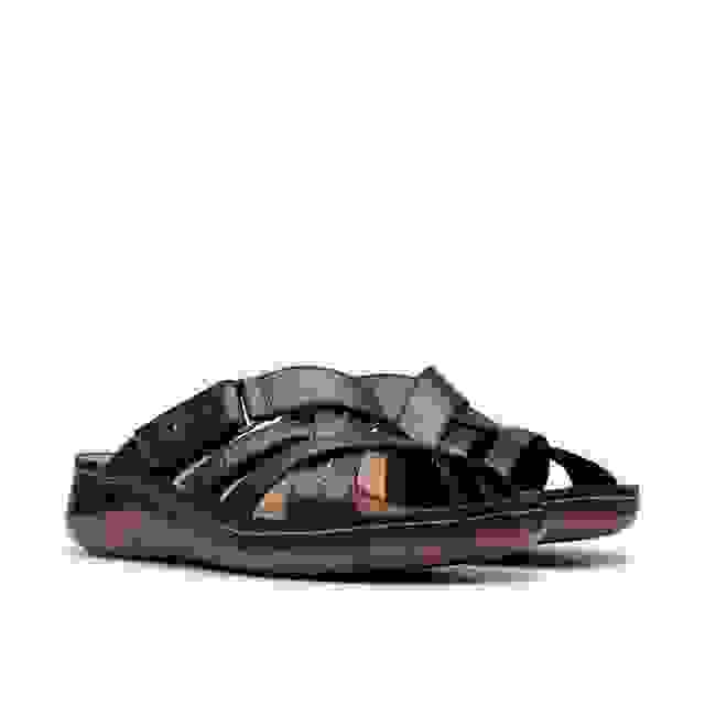 Clarks Cecily Slide Black Leather