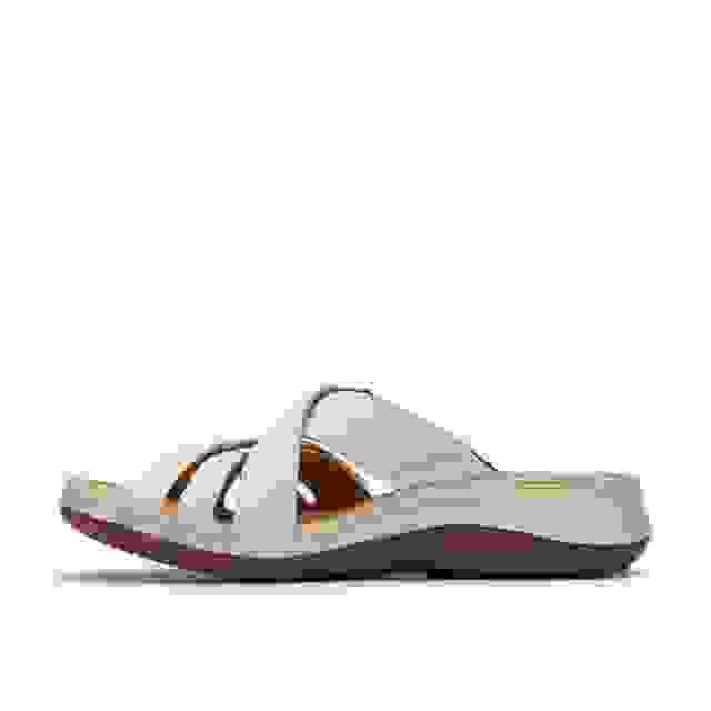 Clarks Cecily Slide Cream Leather