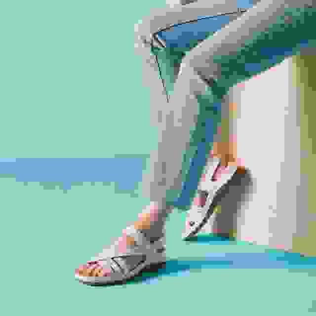 Clarks Cecily Strap Cream Leather