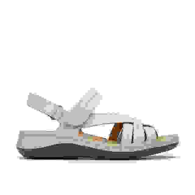 clarks Cecily Strap Cream Leather