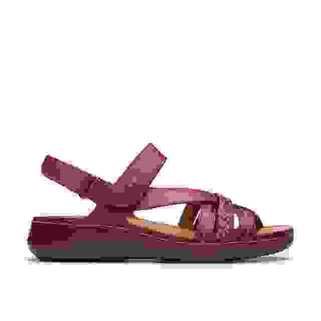 clarks Cecily Strap Red Leather