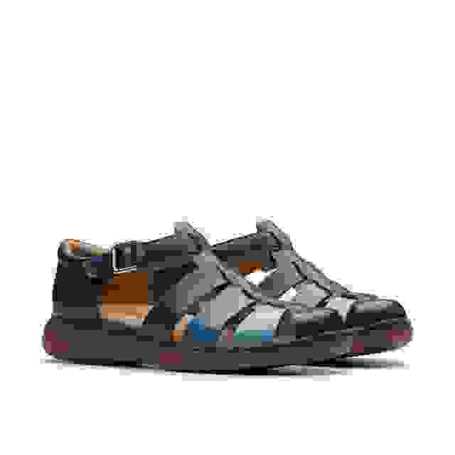 Clarks Certina Sun Navy Combination Leather