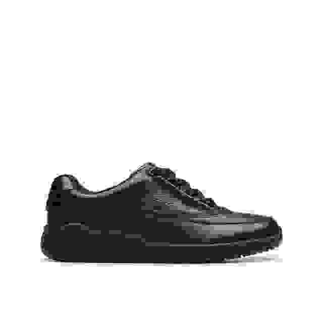 clarks Daze Stride K Black Leather