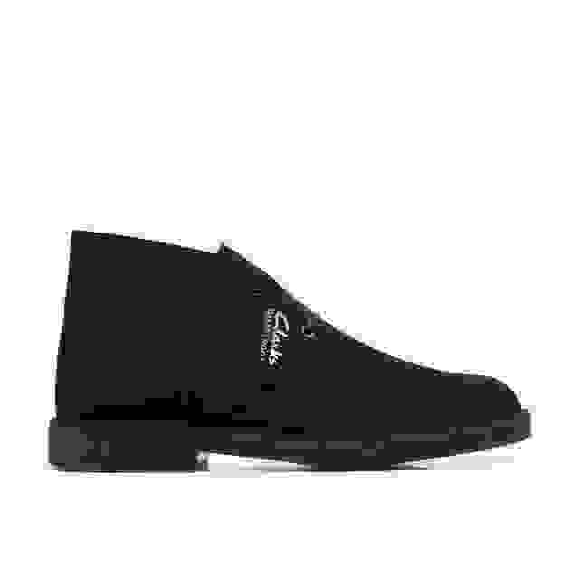 clarks Desert Boot Evo Black Suede