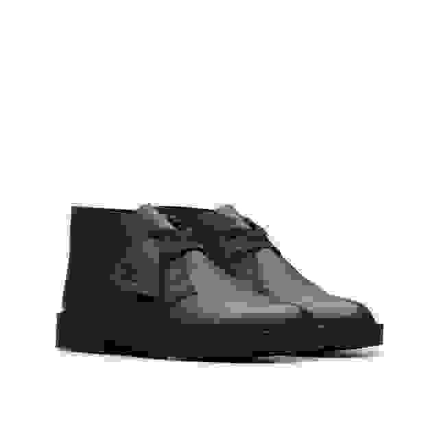 Clarks Desert Boot Older Black Leather