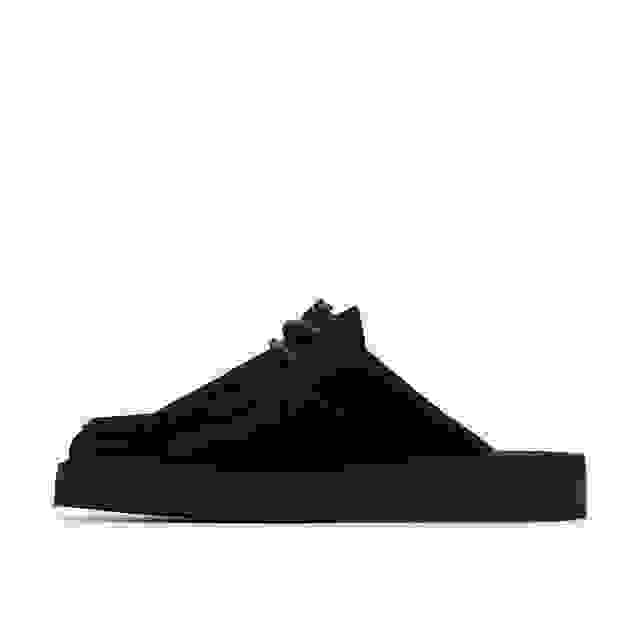 Clarks Desert Nomad Mule Black Suede