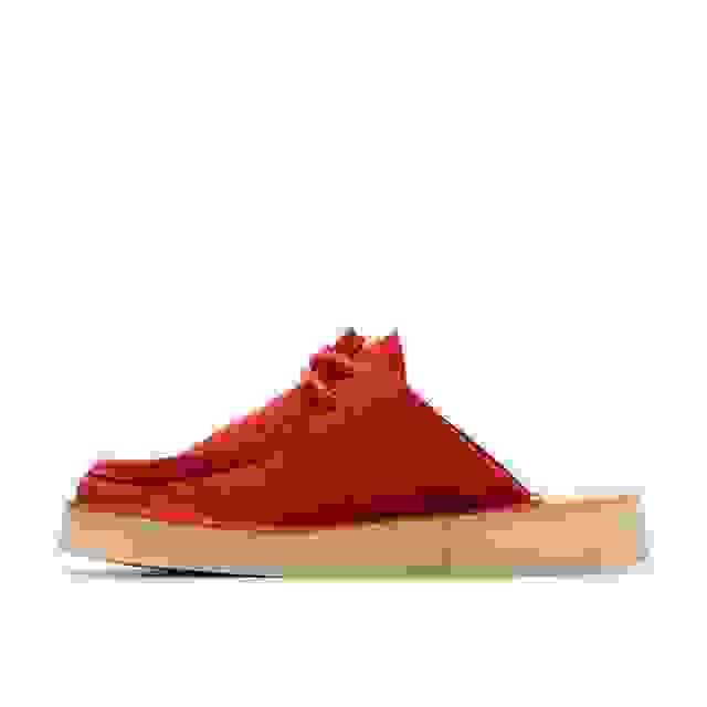 Clarks Desert Nomad Mule Red Suede