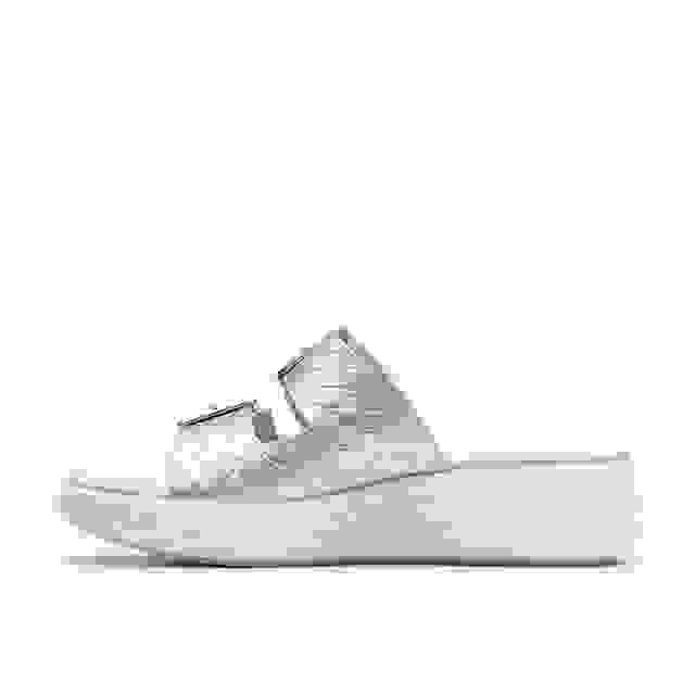 Clarks Drift Buckle Silver Metallic