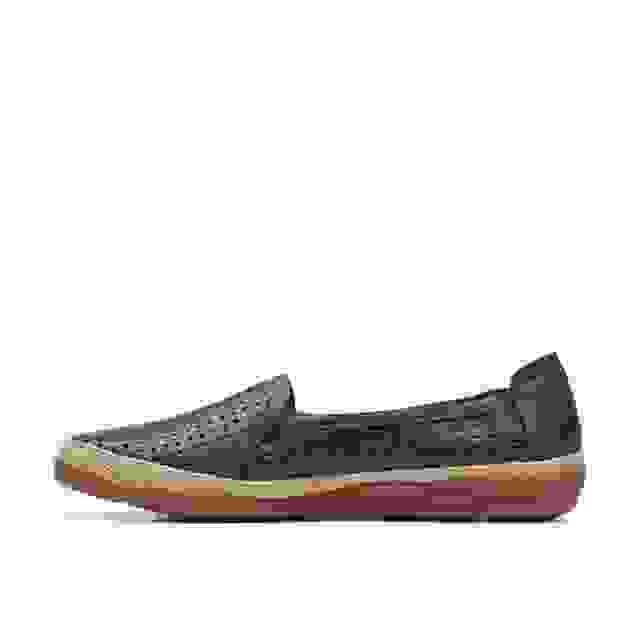 Clarks Elaina Ruby Navy Leather