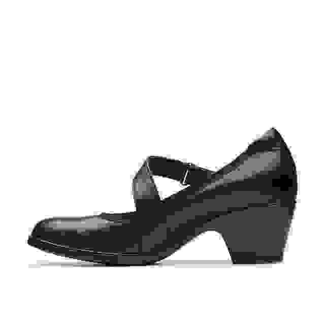Clarks Emily 2 Mabel Black Leather