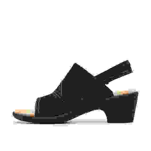 Clarks Emily 2 Mist Black Nubuck