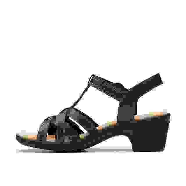 Clarks Emily 2 Rose Black Leather
