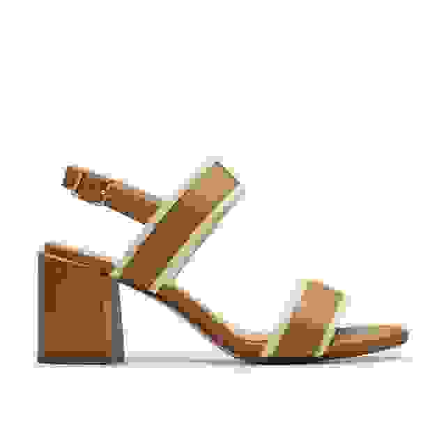 clarks Ezoria Sling Light Tan Combination