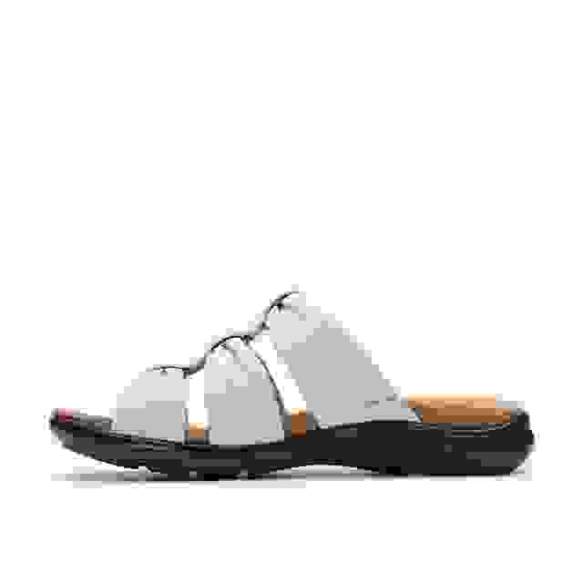 Clarks Kitly Slide Cream Leather