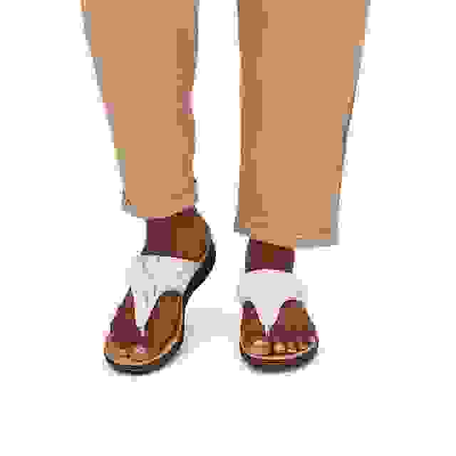 Clarks Laurieann Palm Off White Leather