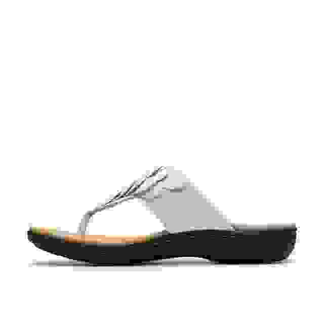 Clarks Laurieann Palm Off White Leather